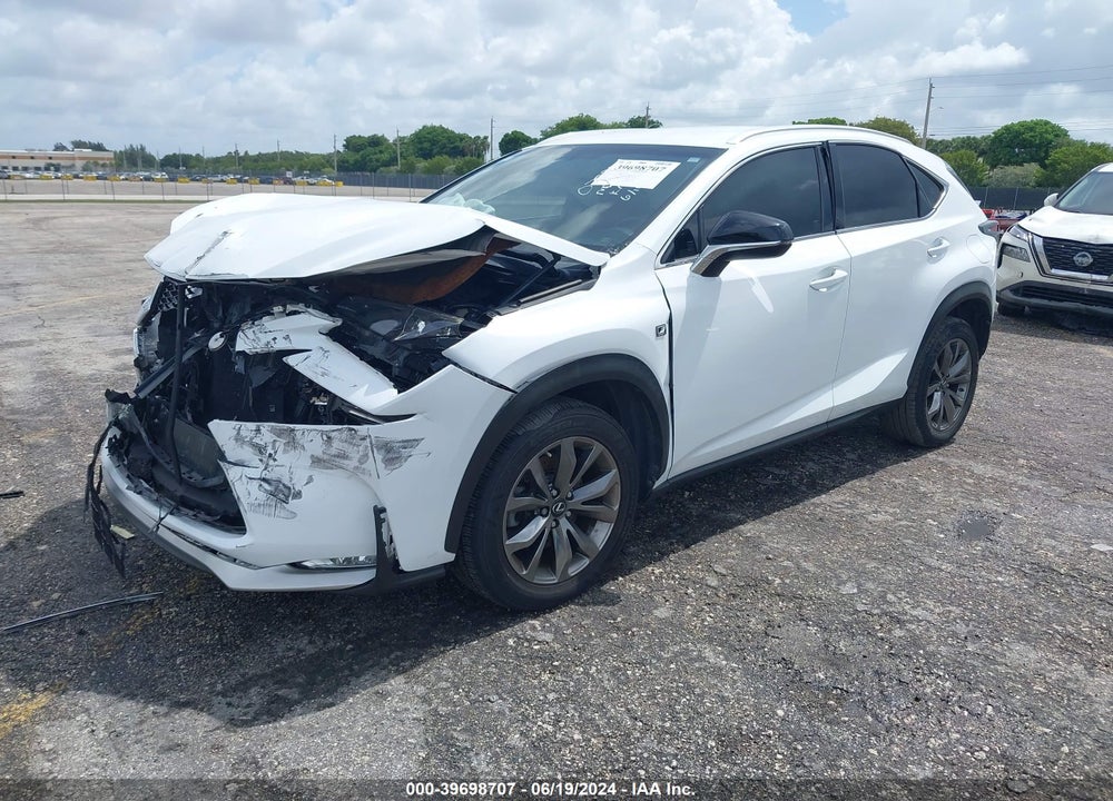 2017 LEXUS NX 200T F SPORT VIN: JTJYARBZXH2075365
