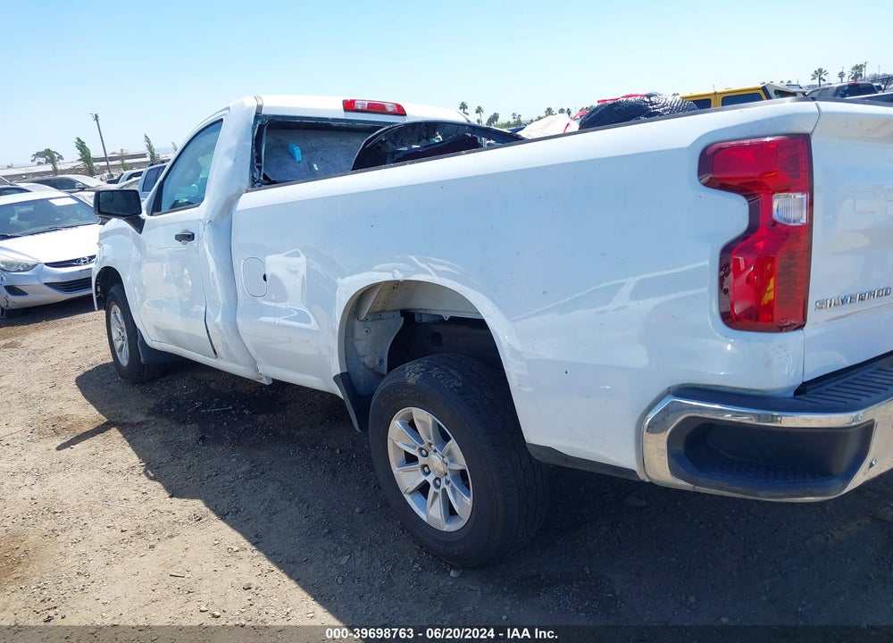 2022 CHEVROLET SILVERADO 1500 2WD REGULAR CAB LONG BED WT VIN: 3GCNAAED2NG561906