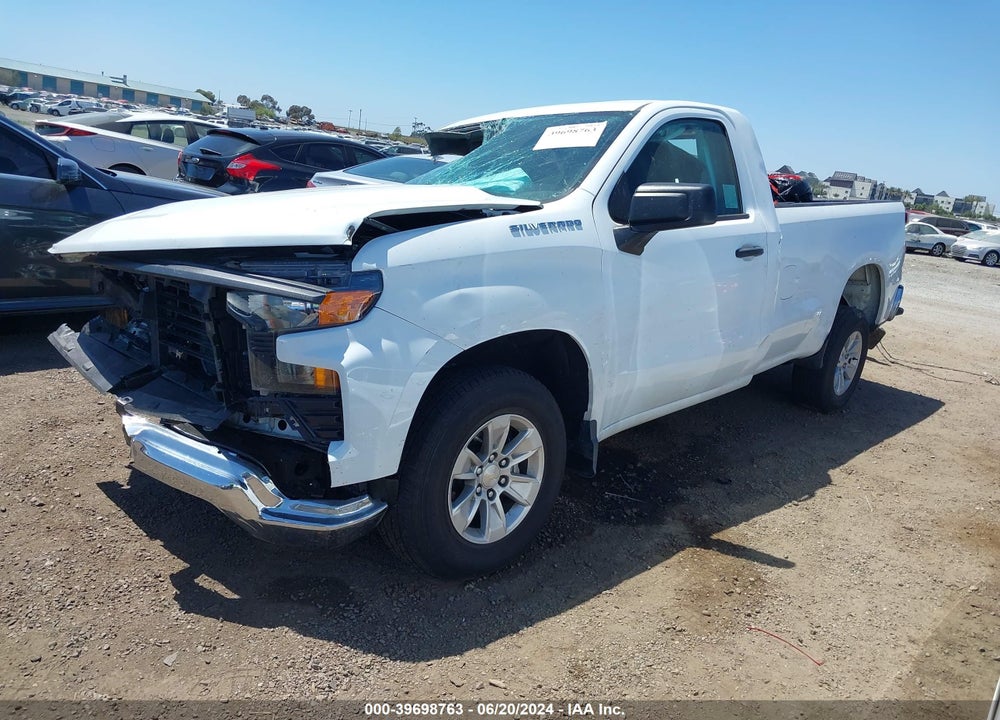 2022 CHEVROLET SILVERADO 1500 2WD REGULAR CAB LONG BED WT VIN: 3GCNAAED2NG561906
