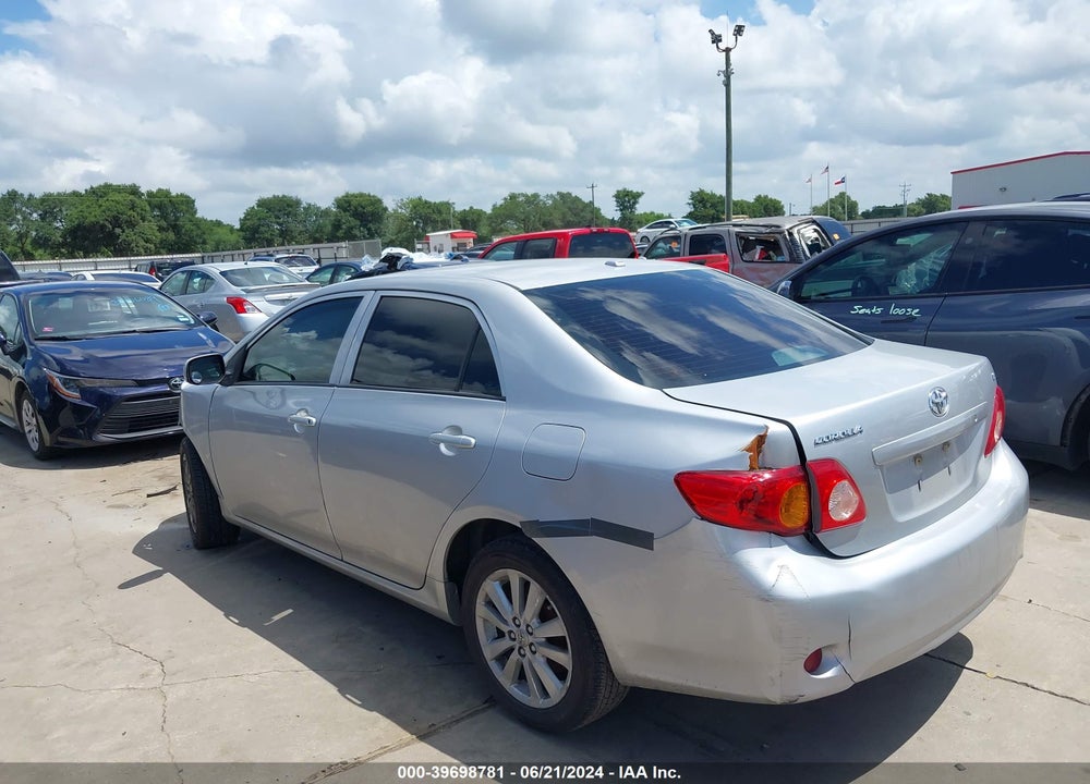 2009 TOYOTA COROLLA LE VIN: 2T1BU40E19C154770