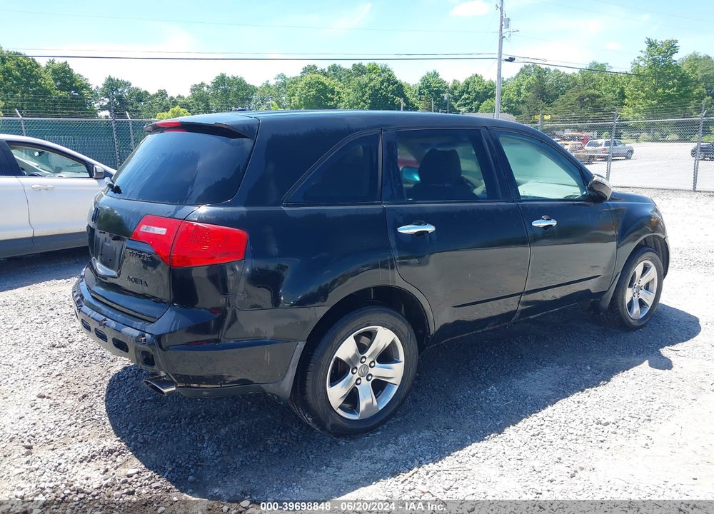 2008 ACURA MDX SPORT PACKAGE VIN: 2HNYD28708H551499