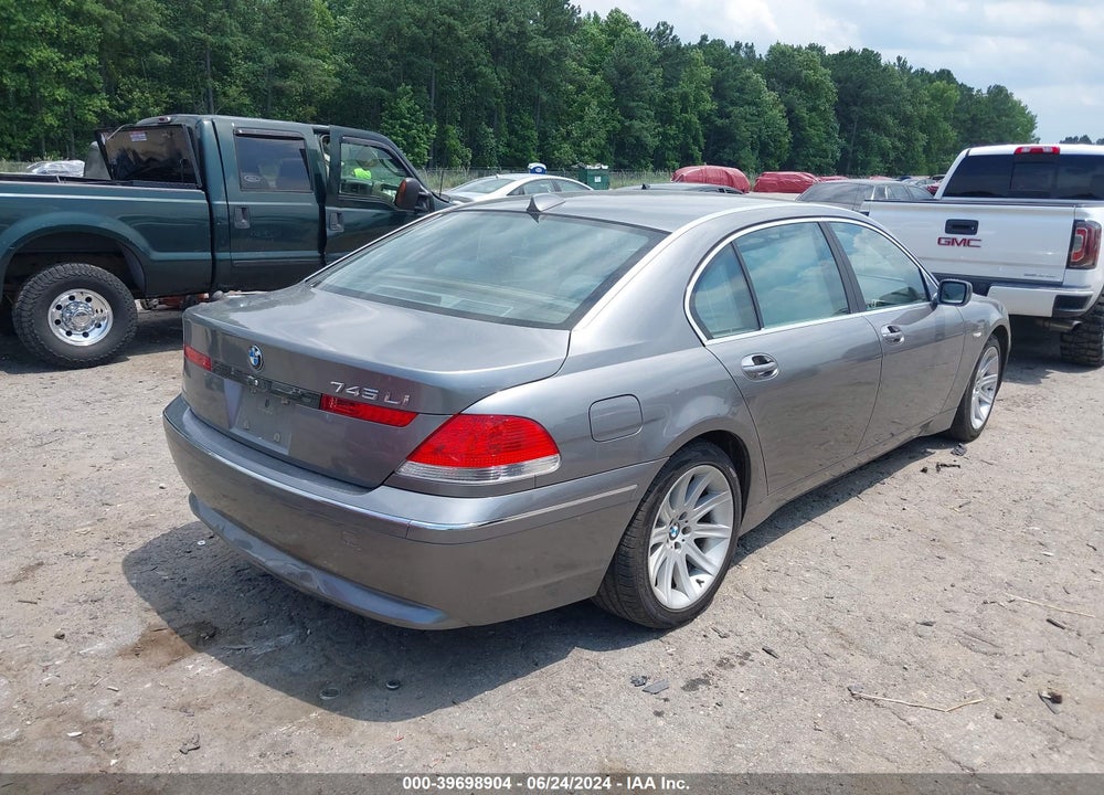 2003 BMW 745LI VIN: WBAGN63463DR18556