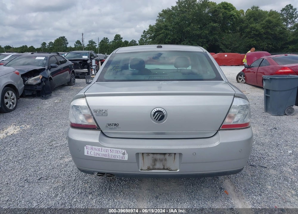 2009 MERCURY SABLE PREMIER VIN: 1MEHM42W49G628744