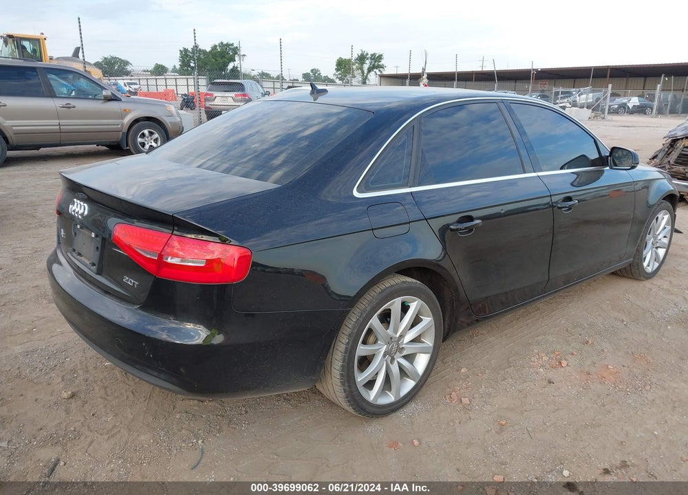 2013 AUDI A4 VIN: WAUEFAFL3DN049159