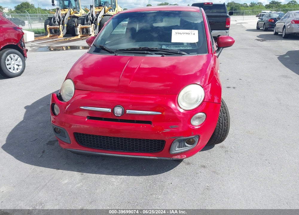 2012 FIAT 500 SPORT VIN: 3C3CFFBR9CT363774