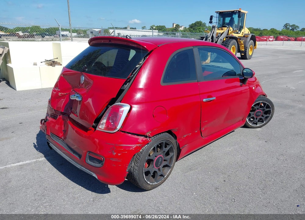 2012 FIAT 500 SPORT VIN: 3C3CFFBR9CT363774