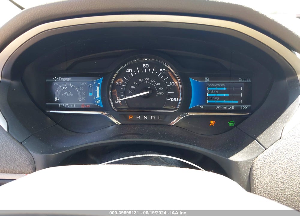 2016 LINCOLN MKZ HYBRID VIN: 3LN6L2LU3GR628216