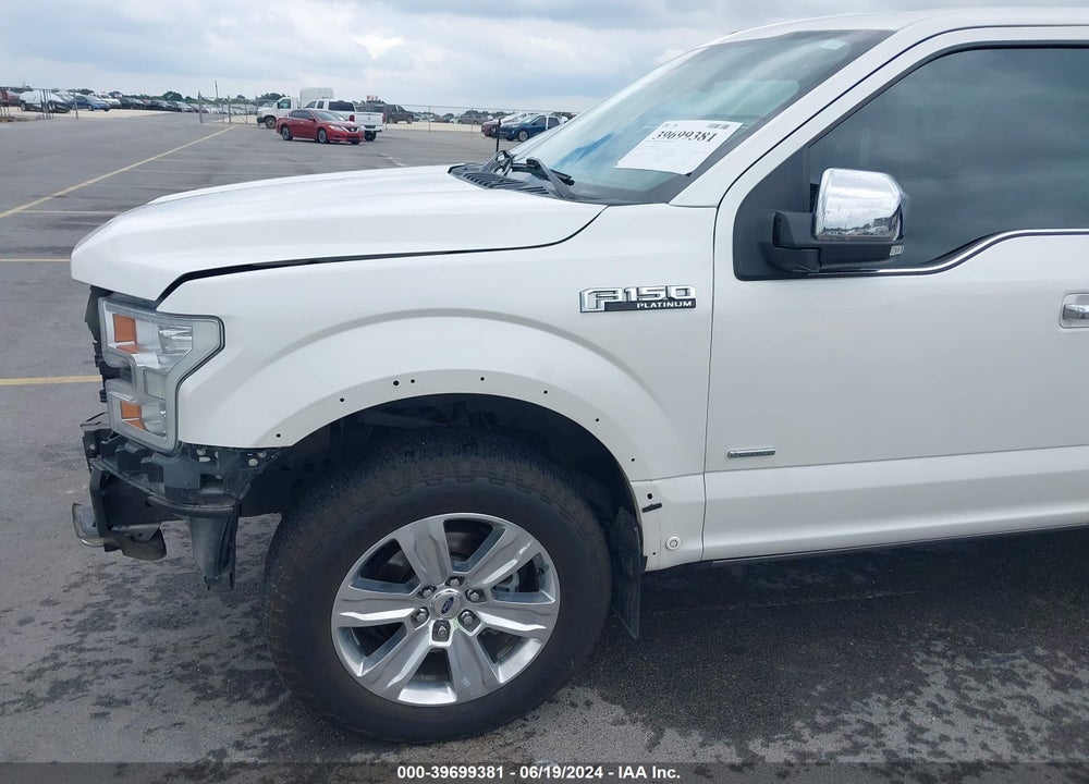 2016 FORD F-150 PLATINUM VIN: 1FTEW1EG6GFB26273