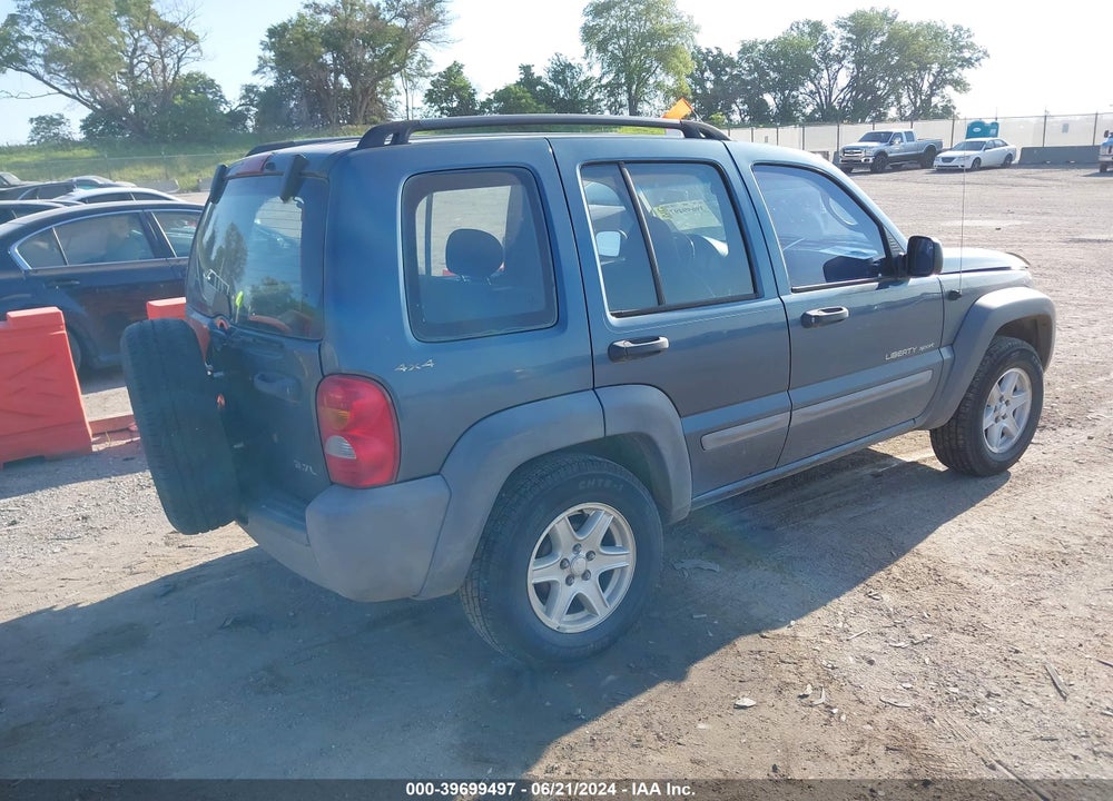 2002 JEEP LIBERTY SPORT VIN: 1J4GL48K22W190042