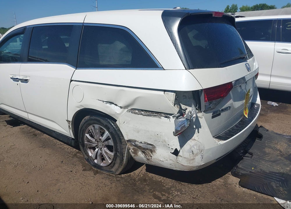 2016 HONDA ODYSSEY SE VIN: 5FNRL5H37GB087952