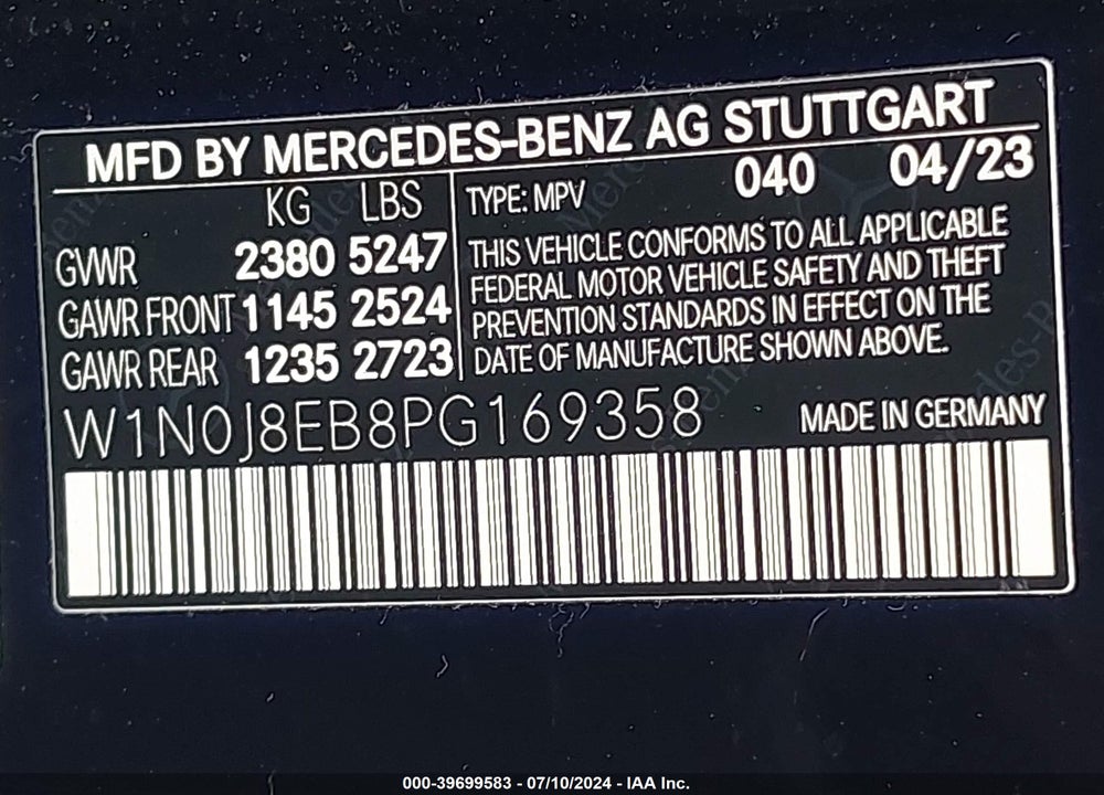 2023 MERCEDES-BENZ GLC 300 4MATIC COUPE VIN: W1N0J8EB8PG169358