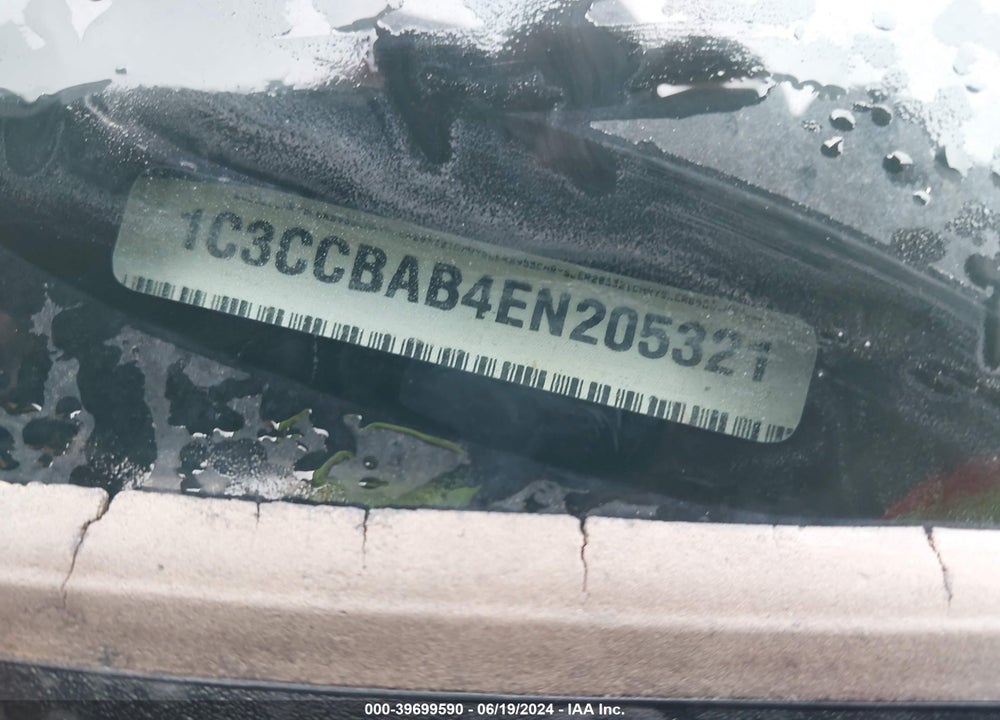2014 CHRYSLER 200 LX VIN: 1C3CCBAB4EN205321