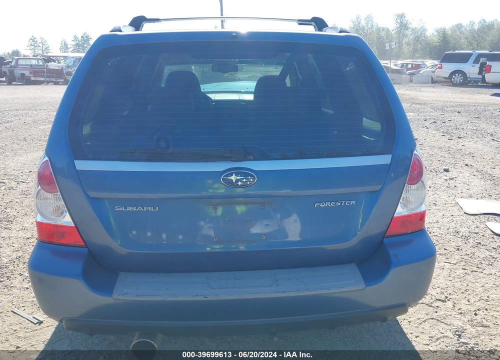 2007 SUBARU FORESTER 2.5X VIN: JF1SG63617H747101