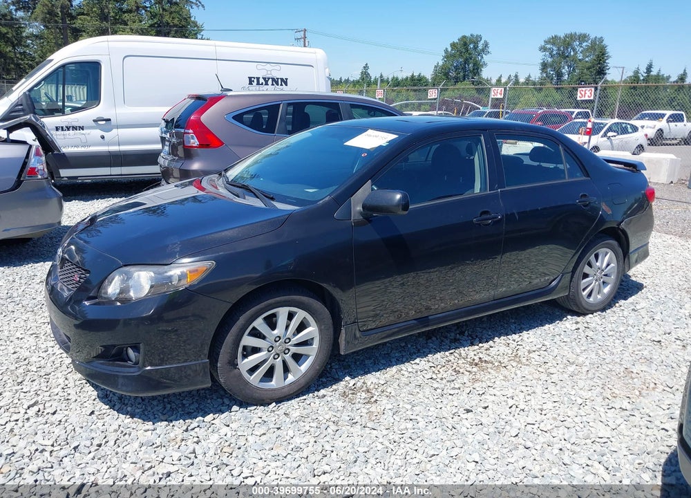 2009 TOYOTA COROLLA S VIN: 1NXBU40EX9Z069943