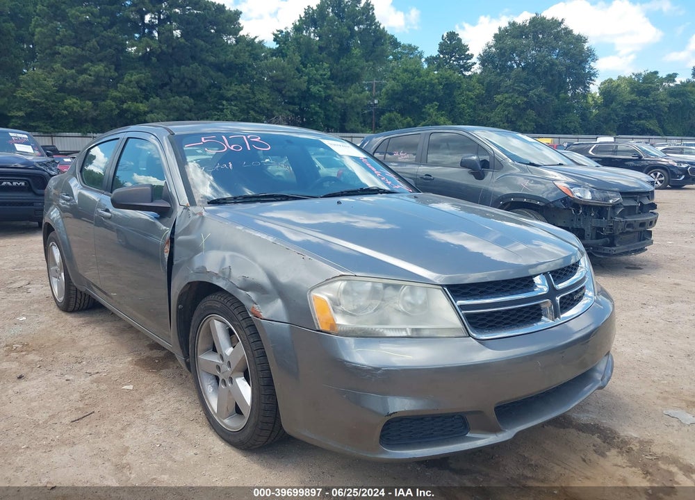 2013 DODGE AVENGER SE VIN: 1C3CDZAB7DN657882