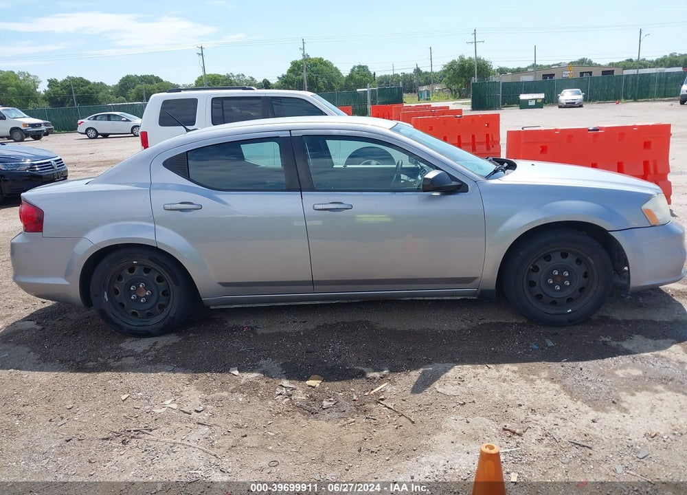 2014 DODGE AVENGER SE VIN: 1C3CDZAB8EN162589