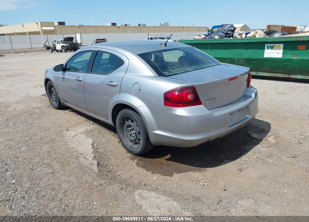 2014 DODGE AVENGER SE VIN: 1C3CDZAB8EN162589