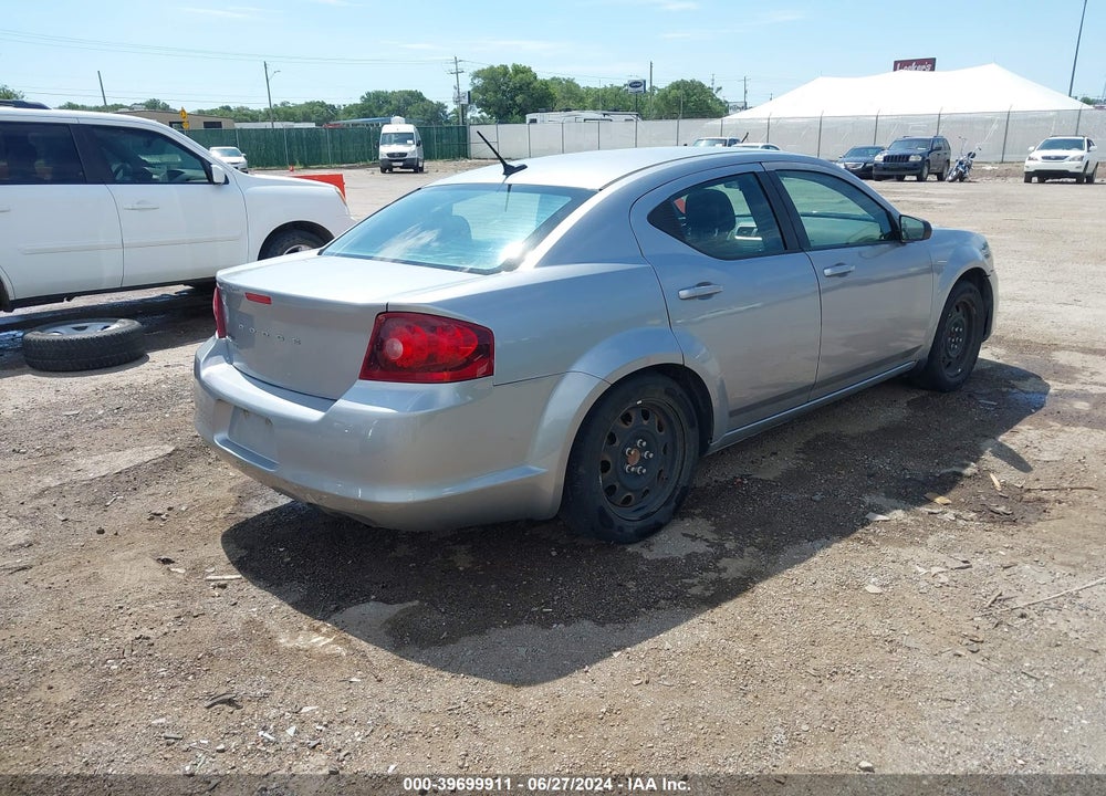 2014 DODGE AVENGER SE VIN: 1C3CDZAB8EN162589