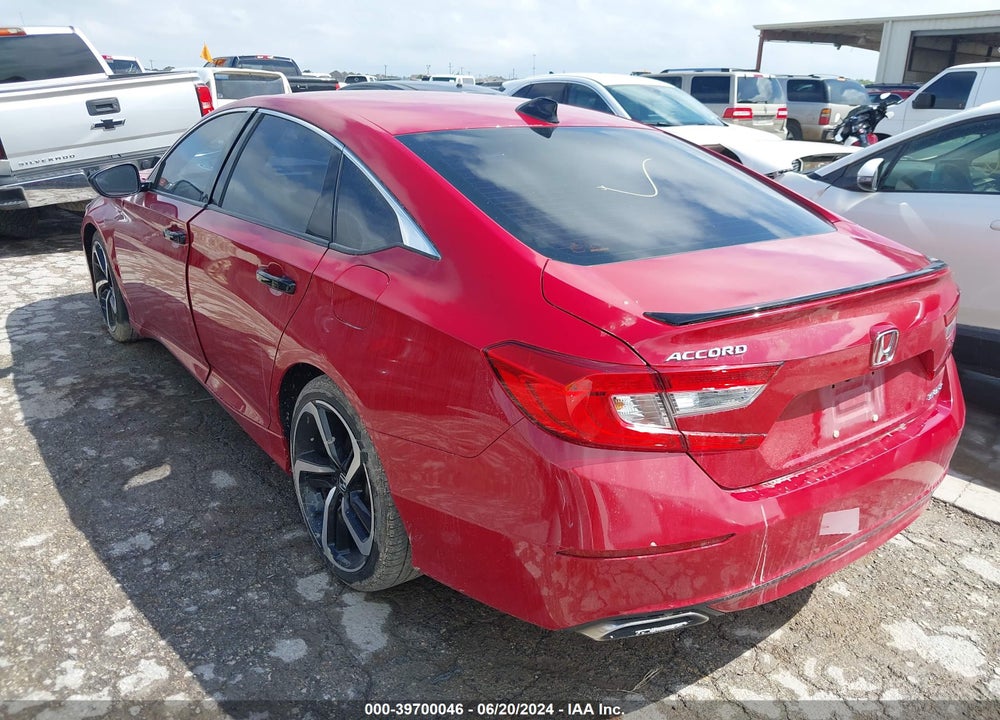 2022 HONDA ACCORD SPORT VIN: 1HGCV1F37NA015765