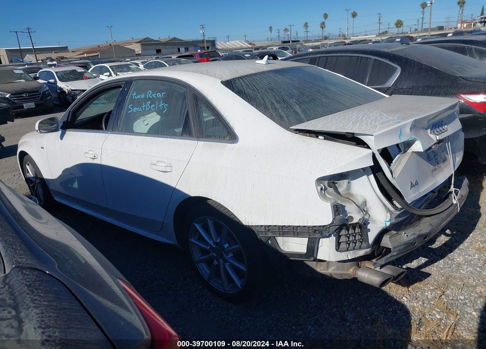 2015 AUDI A4 VIN: WAUAFAFLXFA076478