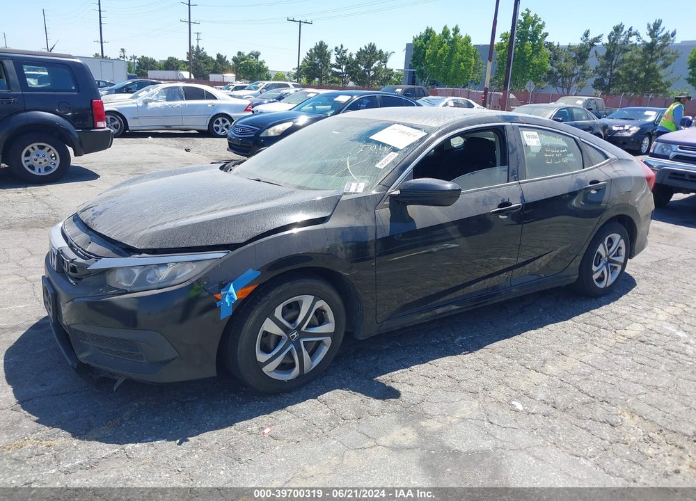 2017 HONDA CIVIC LX VIN: 19XFC2F52HE228536