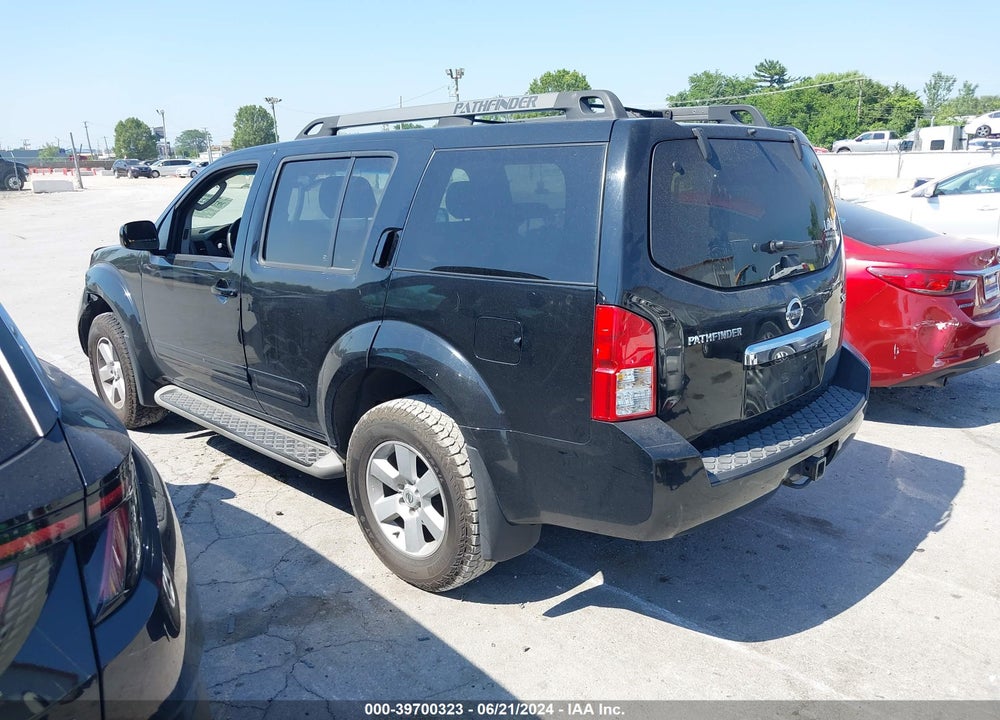 2009 NISSAN PATHFINDER SE VIN: 5N1AR18B29C609782