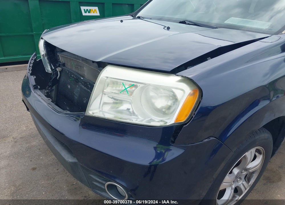 2013 HONDA PILOT EX-L VIN: 5FNYF3H51DB008117