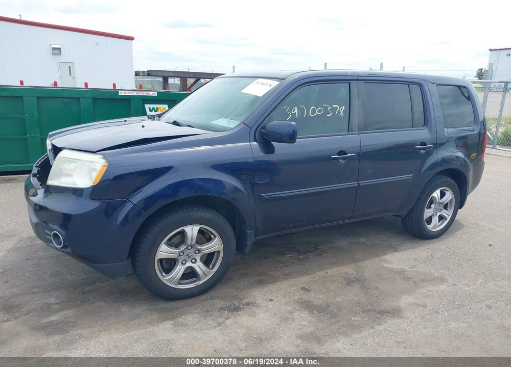 2013 HONDA PILOT EX-L VIN: 5FNYF3H51DB008117