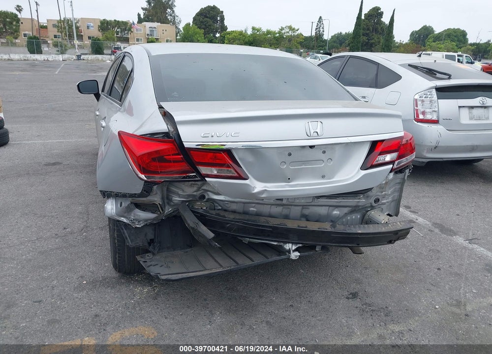 2015 HONDA CIVIC LX VIN: 19XFB2F50FE200783