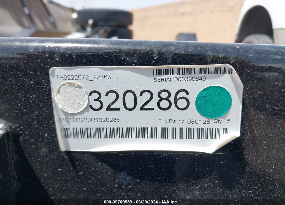 2024 LOAD TRAIL TRAILER VIN: 4ZETD2220R1320286