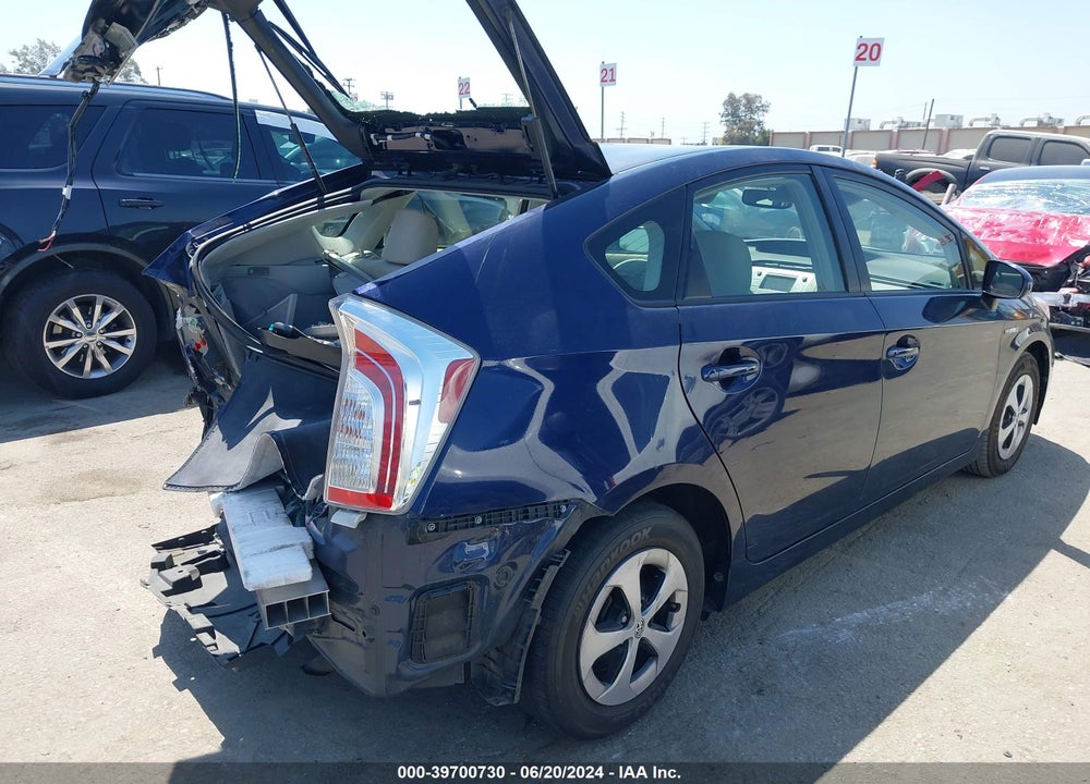 2013 TOYOTA PRIUS THREE VIN: JTDKN3DU4D0338869