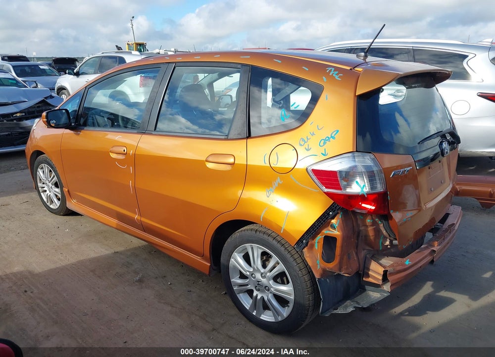 2009 HONDA FIT SPORT VIN: JHMGE88469S075274