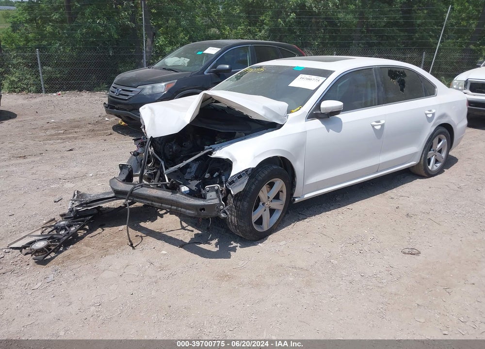 2013 VOLKSWAGEN PASSAT 2.5L SE VIN: 1VWBP7A36DC145356