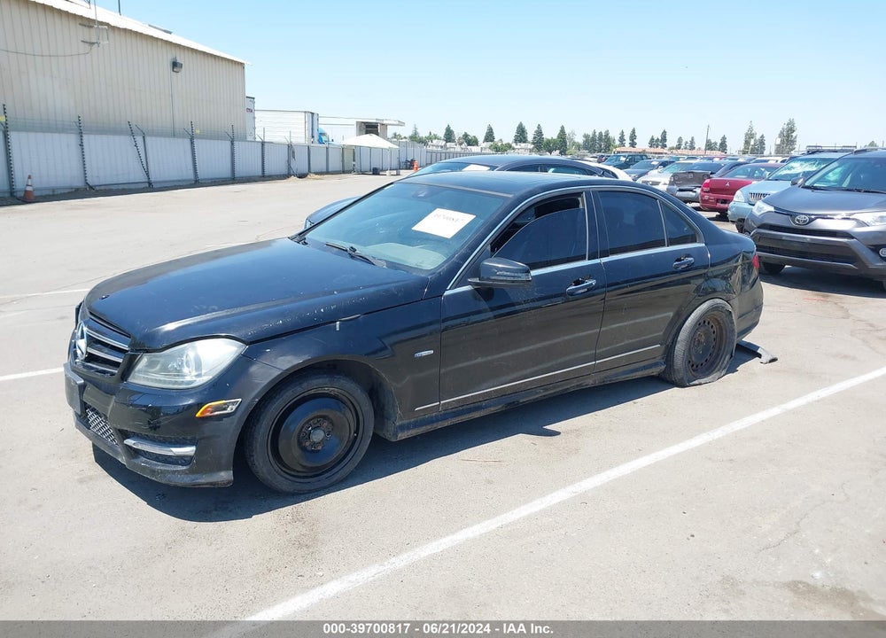 2012 MERCEDES-BENZ C 250 LUXURY/SPORT VIN: WDDGF4HB6CA644519