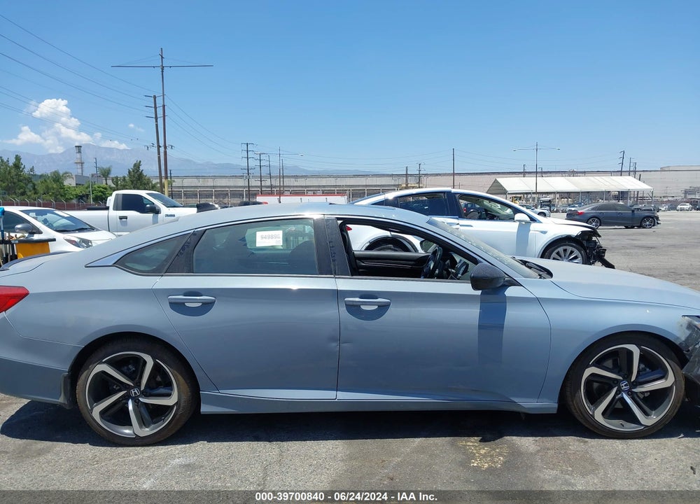 2022 HONDA ACCORD SPORT 2.0T VIN: 1HGCV2F38NA024741