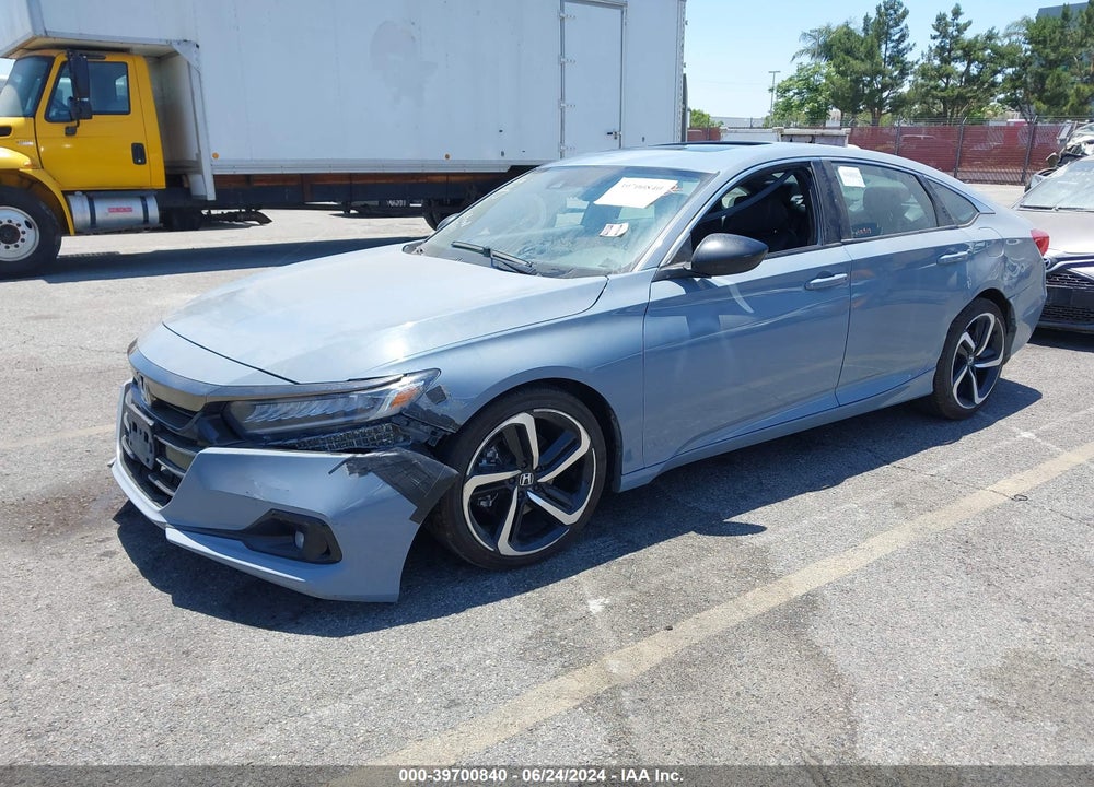 2022 HONDA ACCORD SPORT 2.0T VIN: 1HGCV2F38NA024741