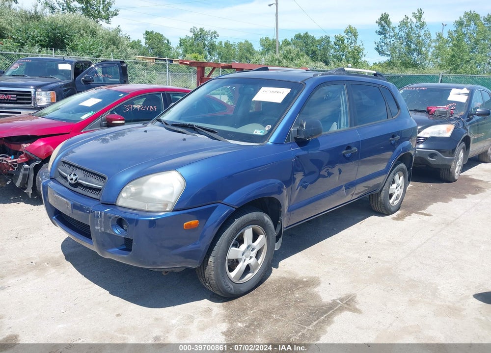 2007 HYUNDAI TUCSON GLS VIN: KM8JM12B97U502971