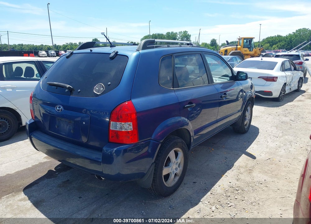 2007 HYUNDAI TUCSON GLS VIN: KM8JM12B97U502971
