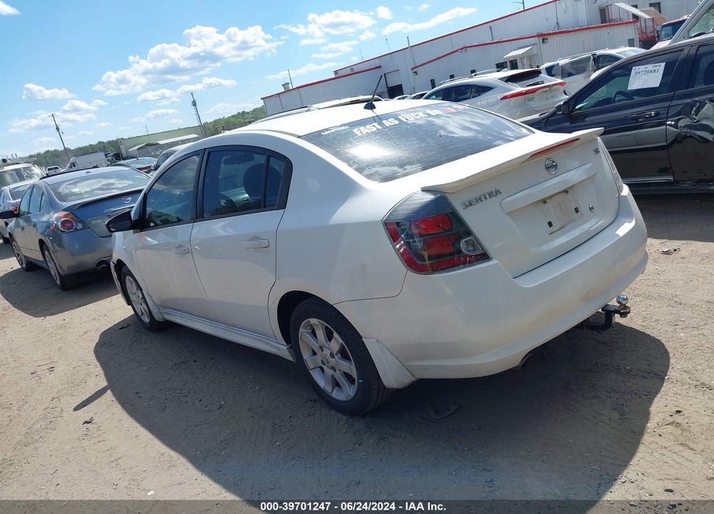 2012 NISSAN SENTRA 2.0 SR VIN: 3N1AB6AP6CL678467