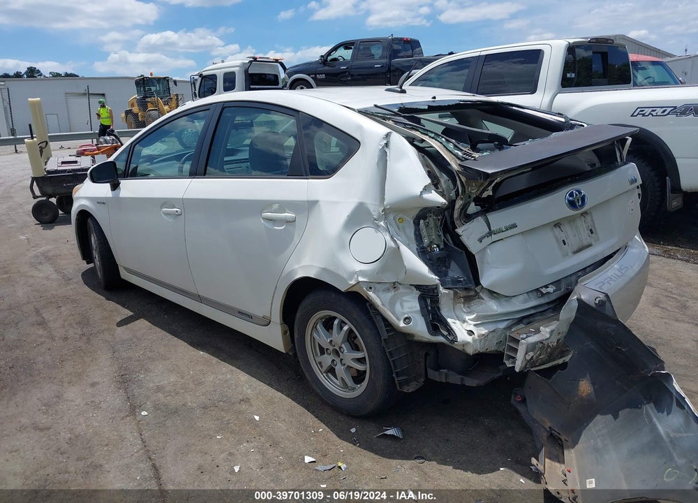 2011 TOYOTA PRIUS TWO VIN: JTDKN3DU5B0297987