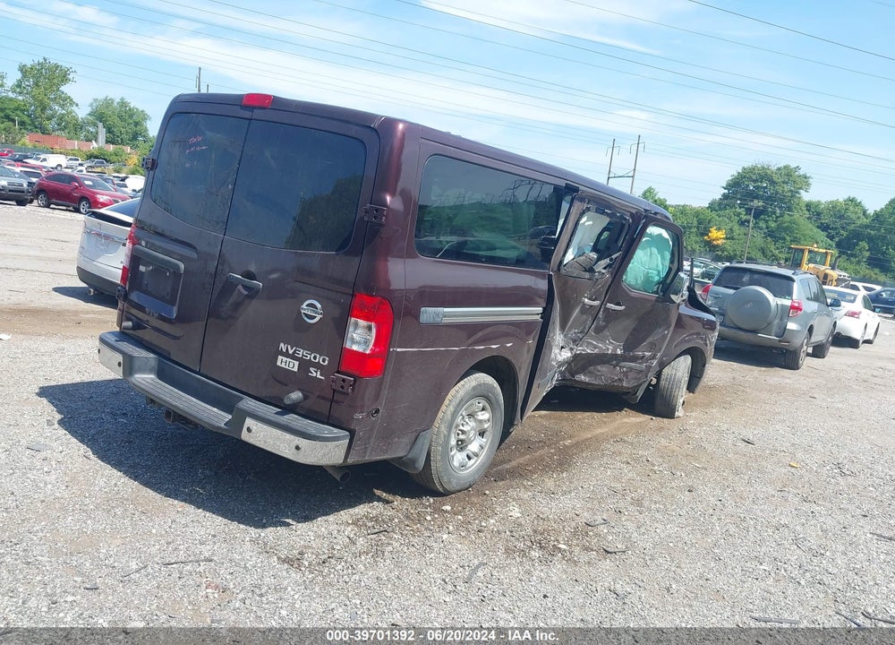 2013 NISSAN NV PASSENGER NV3500 HD SL V8 VIN: 5BZAF0AA9DN202564