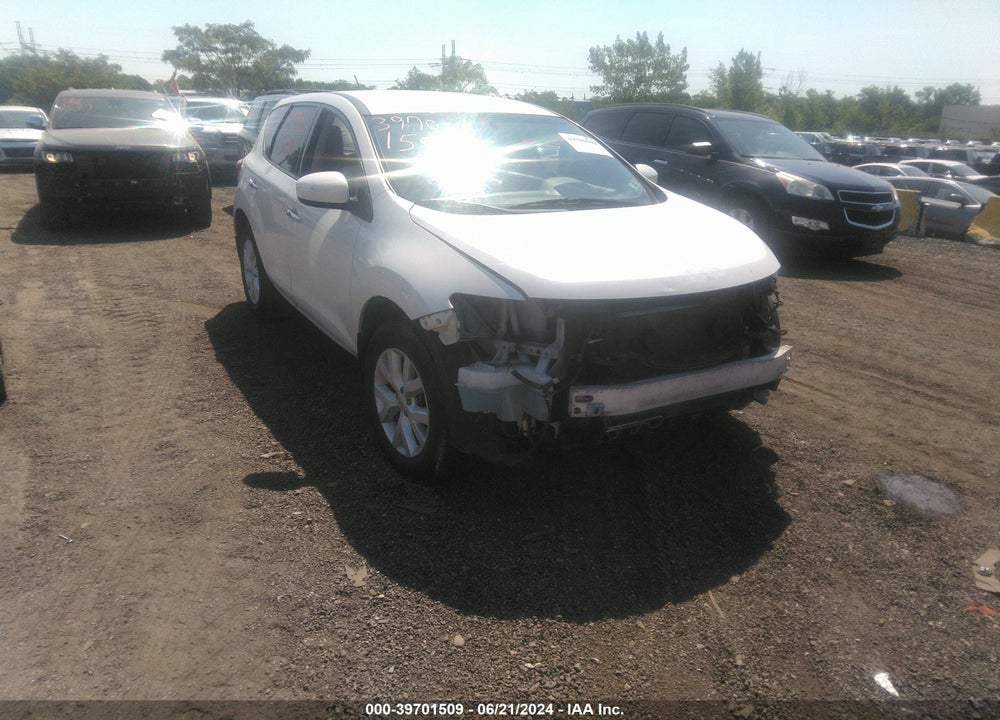 2012 NISSAN MURANO S VIN: JN8AZ1MW2CW204903
