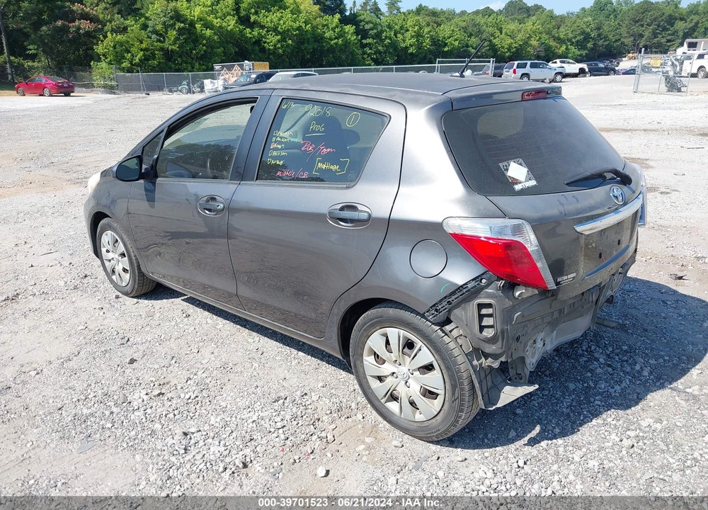 2012 TOYOTA YARIS LE VIN: JTDKTUD35CD535852