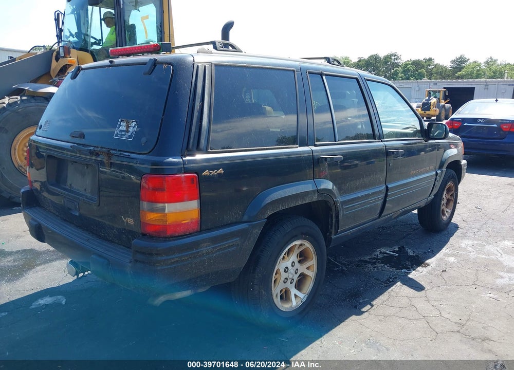 1998 JEEP GRAND CHEROKEE LIMITED VIN: 1J4GZ78YXWC160248