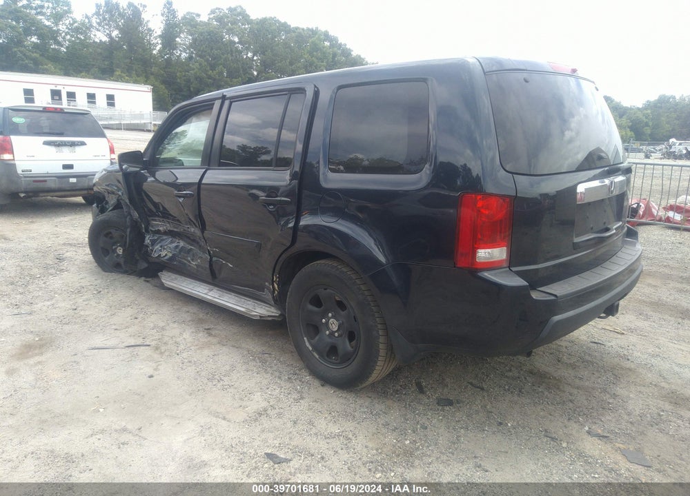 2009 HONDA PILOT LX VIN: 5FNYF38279B009771
