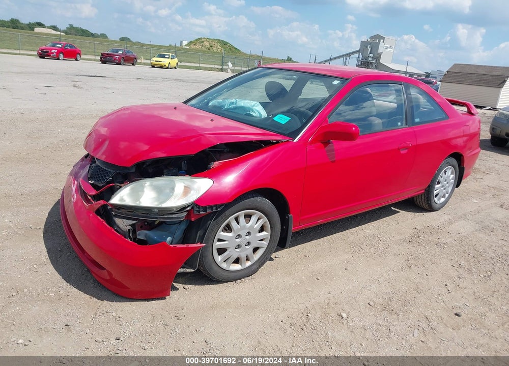 2005 HONDA CIVIC LX VIN: 1HGEM22515L018657