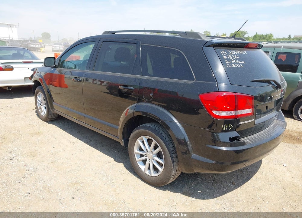 2015 DODGE JOURNEY SXT VIN: 3C4PDCBB2FT707616