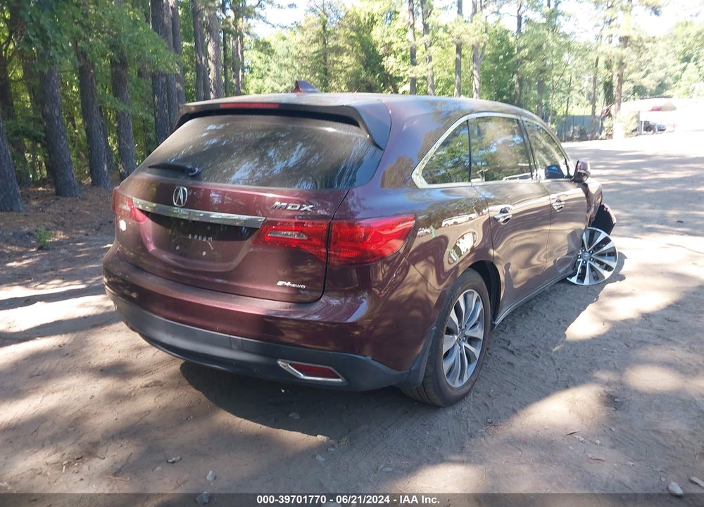 2015 ACURA MDX TECHNOLOGY PACKAGE VIN: 5FRYD4H40FB021543