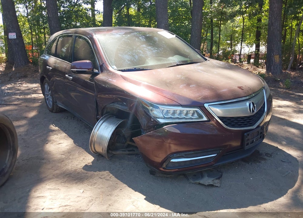 2015 ACURA MDX TECHNOLOGY PACKAGE VIN: 5FRYD4H40FB021543