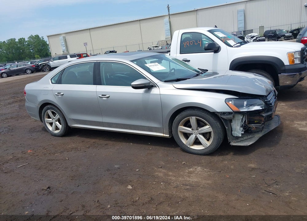2012 VOLKSWAGEN PASSAT 2.5L SE VIN: 1VWBP7A38CC012564